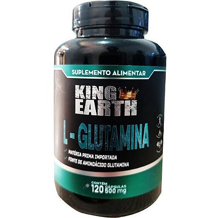 L- Glutamina 500mg 120 Cápsulas- Rei Terra