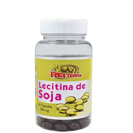 Lecitina de Soja 500mg 60 Cápsulas- Rei Terra