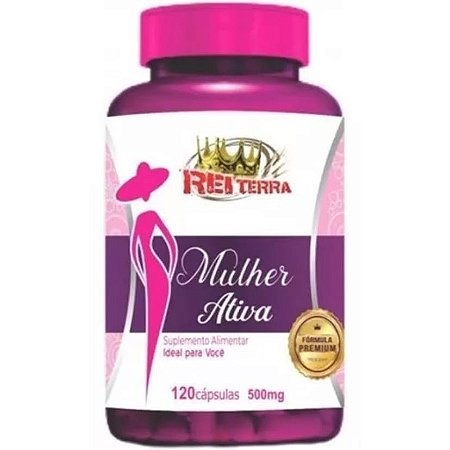 Mulher + Ativa 500mg 120 Cápsulas- Rei Terra