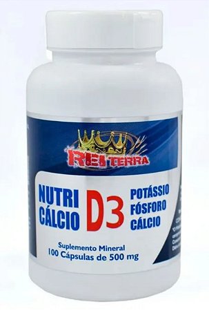 Nutri Cálcio D3 500mg 100 Cápsulas- Rei Terra