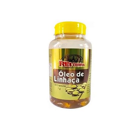 Óleo de Linhaça 1g 120 Cápsulas- Rei Terra