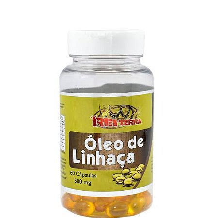 Óleo de Linhaça 500mg 60 Cápsulas- Rei Terra