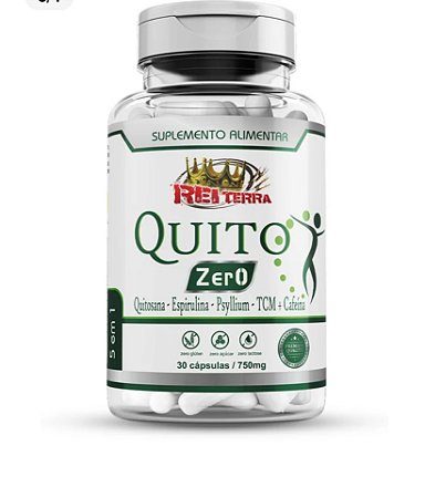 Quito Zero 750mg 30 Cápsulas- Rei Terra
