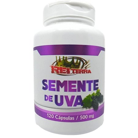 Semente de Uva 500mg 120 Cápsulas - Rei Terra