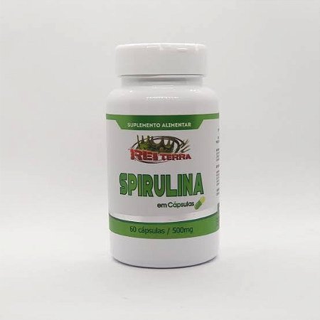 Spirulina 500mg 60 Cápsulas- Rei Terra