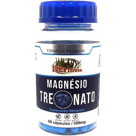 Magnésio Treonato 500mg 60 Cápsulas- Rei Terra