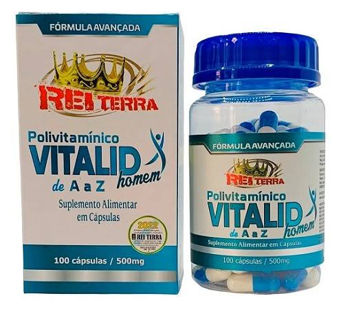 Vitalid Homem 500mg 100 Cápsulas- Rei Terra