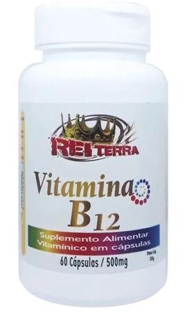 Vitamina B12 500mg 60 Cápsulas- Rei Terra