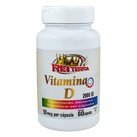 Vitamina D 500mg 60 Cápsulas- Rei Terra