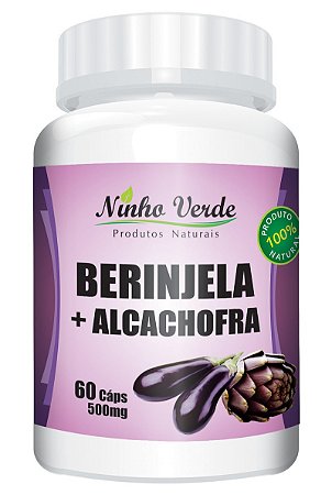 Berinjela com Alcachofra 500mg 60 Cápsulas- Ninho Verde