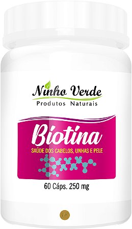 Biotina 500mg 60 Cápsulas- Ninho Verde