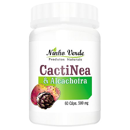 Cactinea + Alcachofra 500mg 60 Cápsulas- Ninho Verde