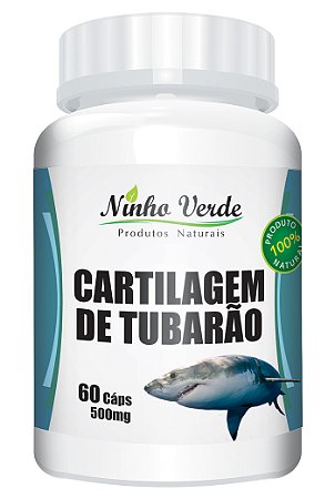 Cartilagem de Tubarão 500mg 60 Cápsulas- Ninho Verde