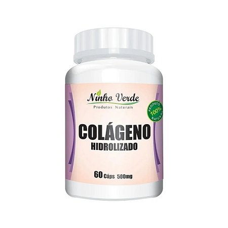 Colágeno Hidrolisado 500mg 60 Cápsulas- Ninho Verde