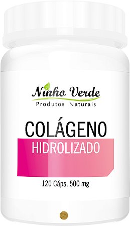 Colágeno Hidrolisado 500mg 120 Cápsulas - Ninho Verde