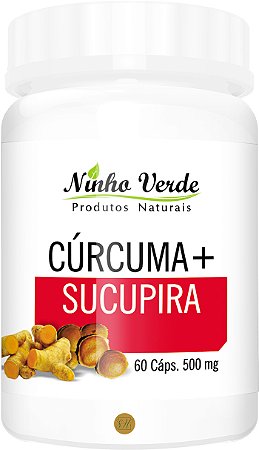Cúrcuma + Sucupira 500mg 60 Cápsulas- Ninho Verde