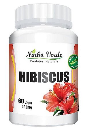 Hibisco 500mg 60 Cápsulas- Ninho Verde
