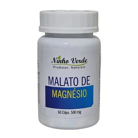 Malato de Magnésio 500mg 60 Cápsulas - Ninho Verde
