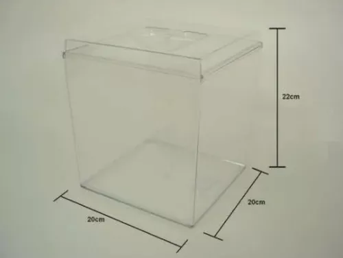 Tampa de acrílico para pote 7,4l - CX Com 12 unidades - Expote