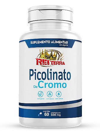 Picolinato de Cromo 500mg 60cáps - Rei Terra
