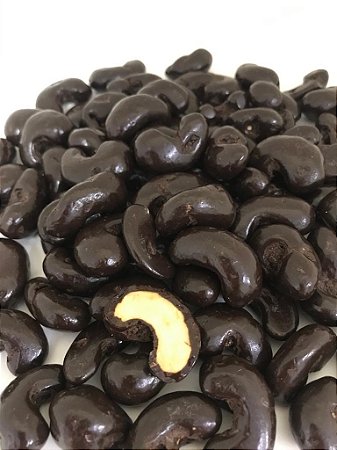Castanha de Caju Drageada Brilhante com Chocolate Belga Meio Amargo -5kg