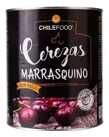 Cereja Chilefood Inteira com Talo (6lt x 2kg) Importada- 12kg