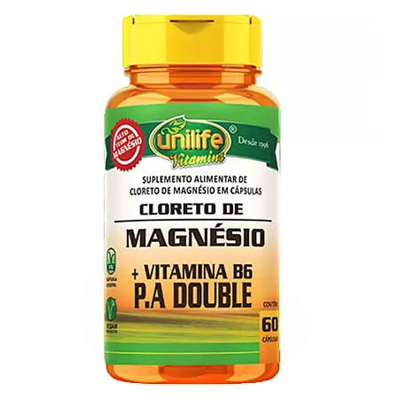 Cloreto de Magnésio P.A. 60 Cápsulas- Unilife