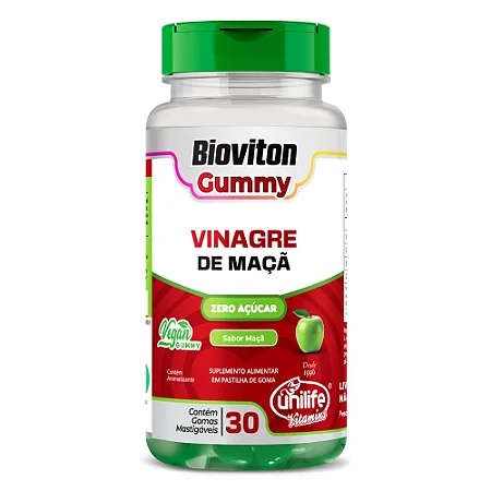 Gummy Vinagre de Maçã 30 gomas - Unilife