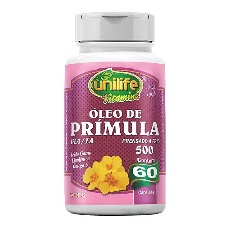 Óleo de Prímula com 60 Cápsulas - Unilife