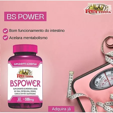 BSPower 500mg 60 Cápsulas - Rei Terra