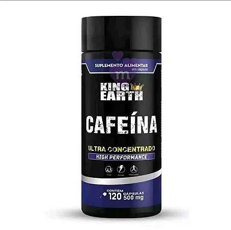 Cafeína Anidra 420mg  120 Cápsulas - Rei Terra