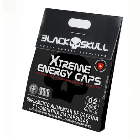 Black Skull Xtreme Energy Caps