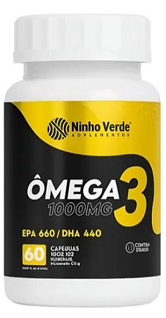 Ômega 3 1000mg 60 Cápsulas - Ninho Verde
