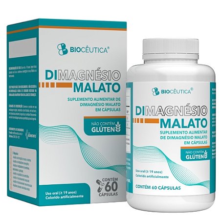 Magnésio Dimalato 60 Cápsulas 500mg - Biocêutica