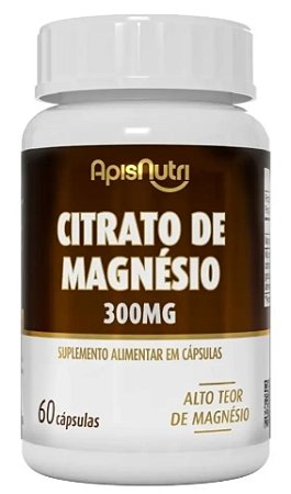 Citrato de Magnésio e Dimalato 300mg 60 Cáps - ApisNutri