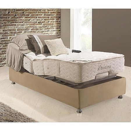 Cama articulada Herval -  Dreams com massagem  101X203X63