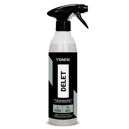 Delet 500 ml Vonixx – Limpador para Pneus, Borrachas e Plásticos