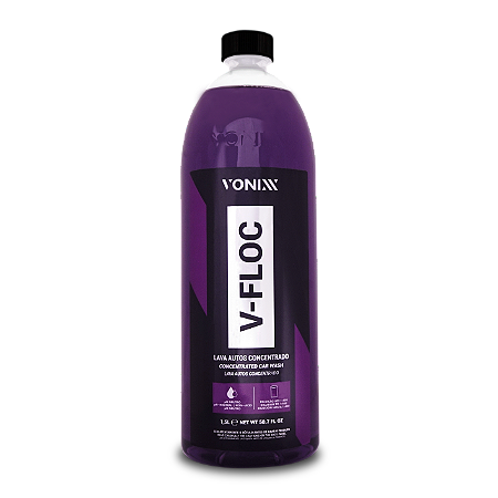 V‑Floc 1,5 L Vonixx – Shampoo Automotivo Neutro de Alta Espuma