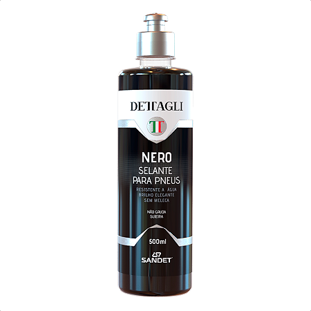 Nero 500 ml Dettagli Sandet – Selante para Pneus com Brilho