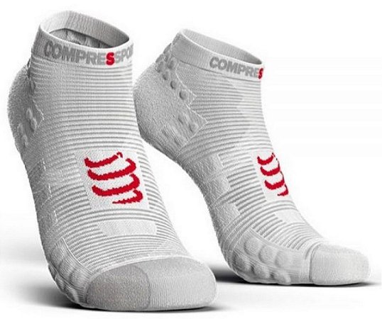 Meia Compressport Run V3.0 cano curto - Br/Vm