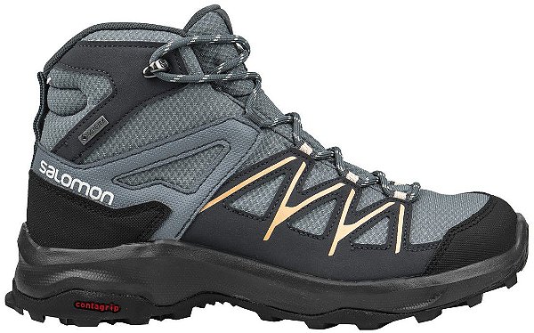 Bota Salomon Daintree Mid GTX Feminina - Pt/Cz