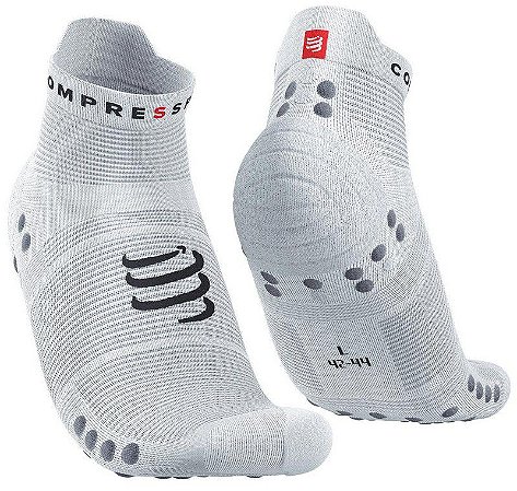 Meia Compressport Run V4.0 cano curto - Branca