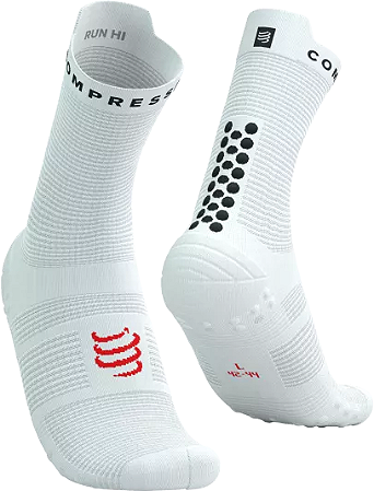 Meia Compressport RUN V4.0 cano médio - Branca