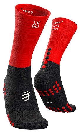 Meia Compressport MID Oxygen - Pt/Vm