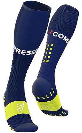 Meia Compressport Full Socks RUN V3.0 - Azul