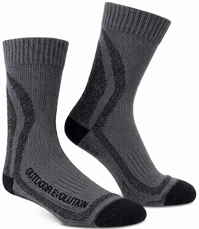 Meia Galapagos Trailsmith Coolmax® - Cinza