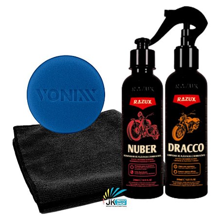 KIT REVITALIZADOR DE PLÁSTICO E BORRACHA 2 - RAZUX