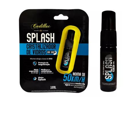 Cristalizador De Vidros Repele Água Splash 10ml Cadillac