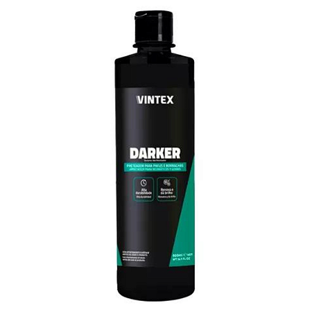 Pneu Pretinho Darker Renova Plásticos Borracha 500Ml -Vintex