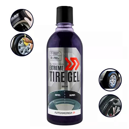 Pretinho Para Pneus Extreme Gel - Autoamerica - 500ml